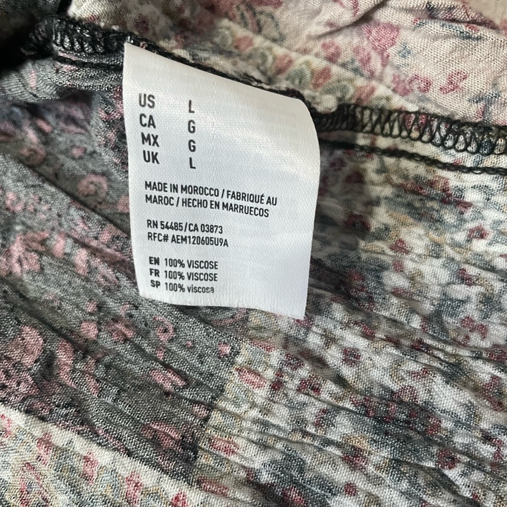 American Eagle Bell Sleeve Patchwork Swing Dress … - image 7